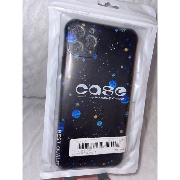 Black Galaxy Blue Planets iPhone 11 Pro Max Case💙 - Picture 5 of 17